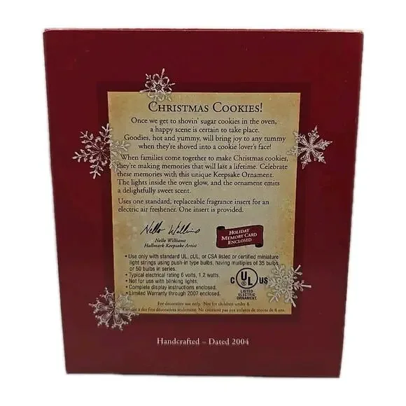 Hallmark Christmas Cookies 2004 Keepsake Ornament Magic Motion in Box U329